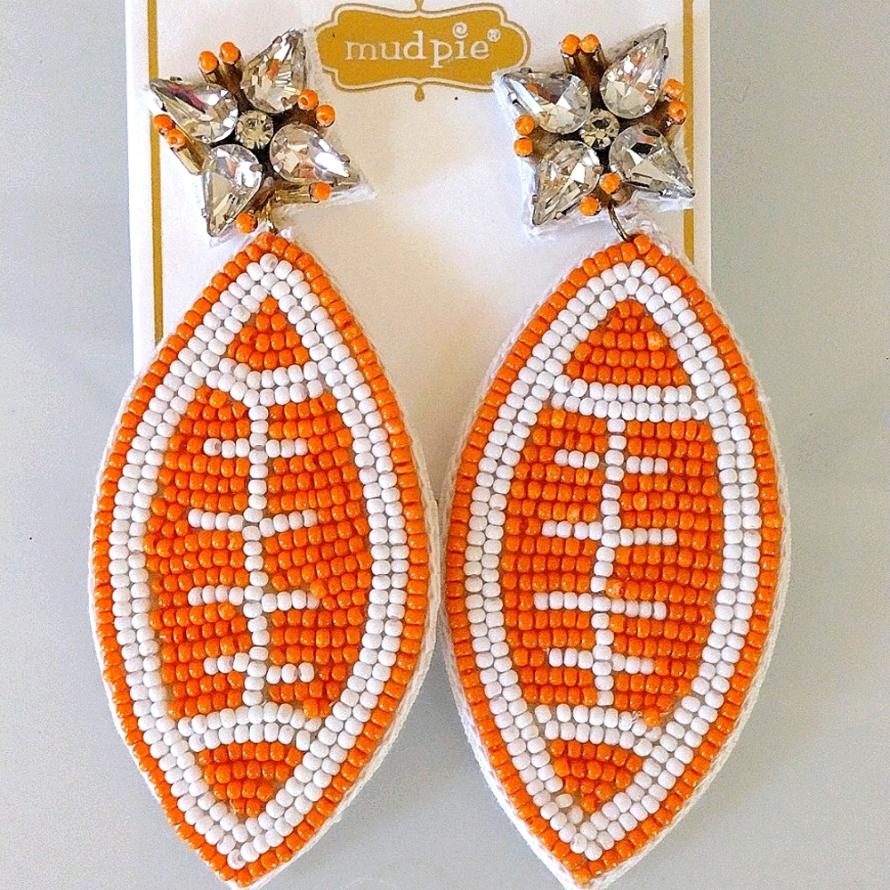 Mudpie Football earrings